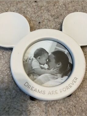 Hallmark White 'Dreams Are Forever' Mickey Ear Picture Frame